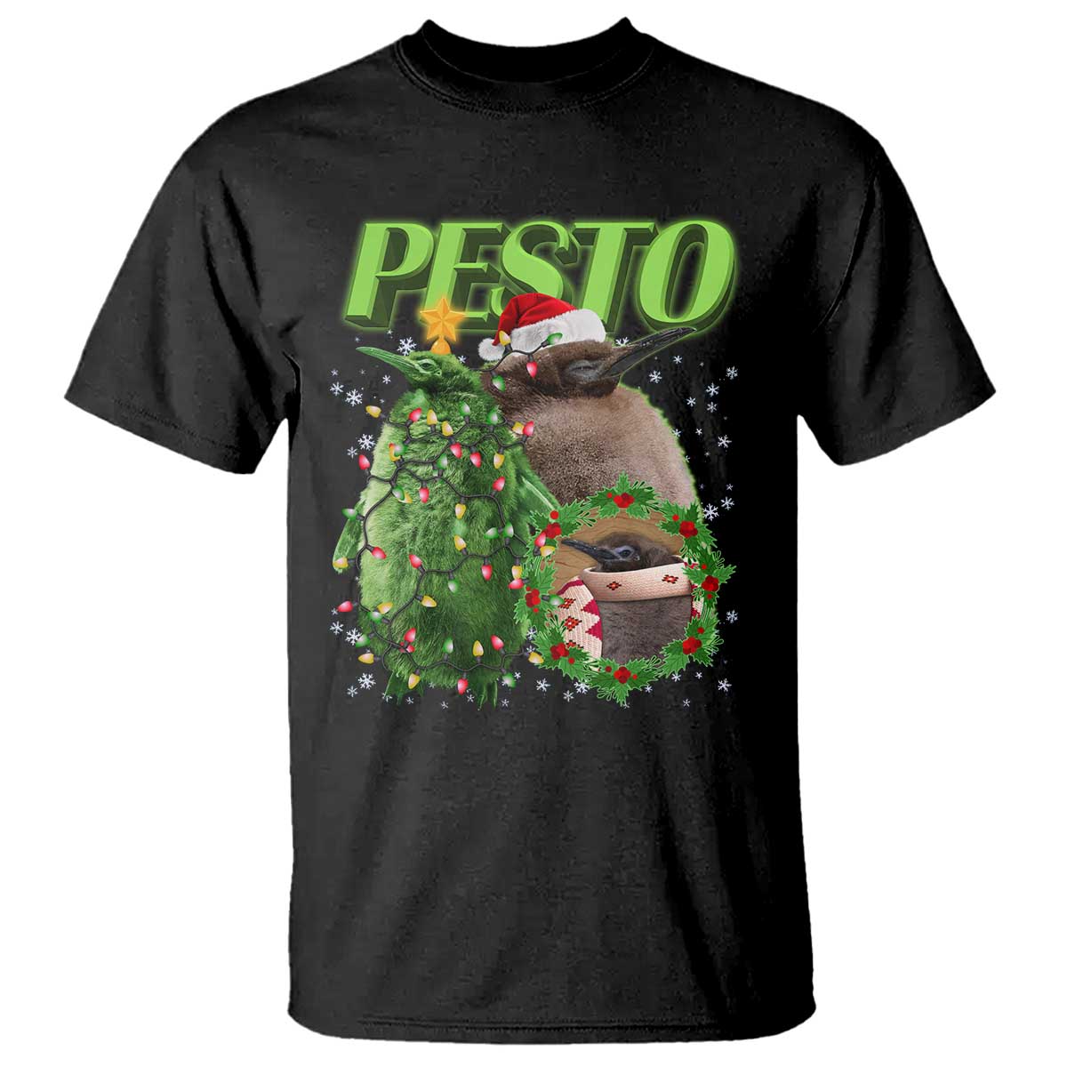 funny-christmas-pesto-penguin-t-shirt
