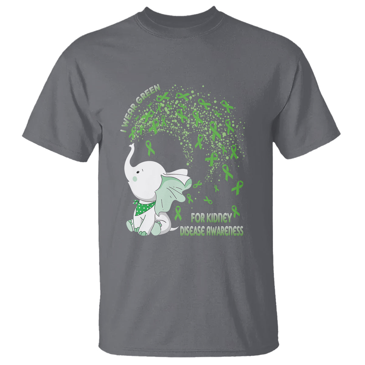 i-wear-green-for-kidney-disease-awareness-elephant-survivors-t-shirt