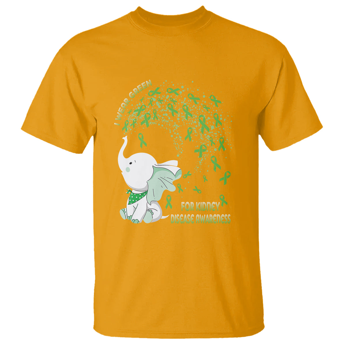 i-wear-green-for-kidney-disease-awareness-elephant-survivors-t-shirt