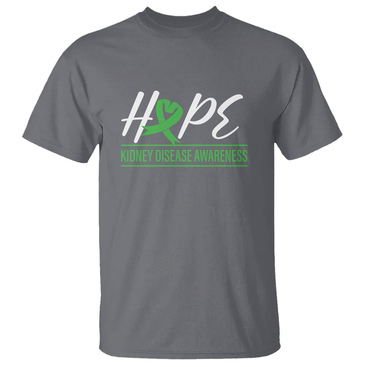 hope-kidney-disease-awareness-month-green-ribbon-t-shirt