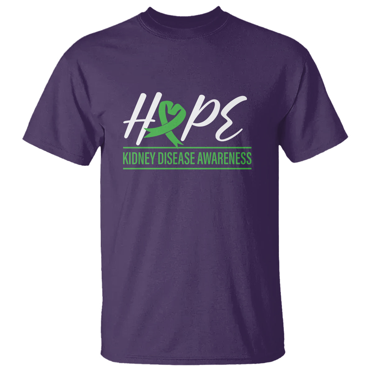 hope-kidney-disease-awareness-month-green-ribbon-t-shirt
