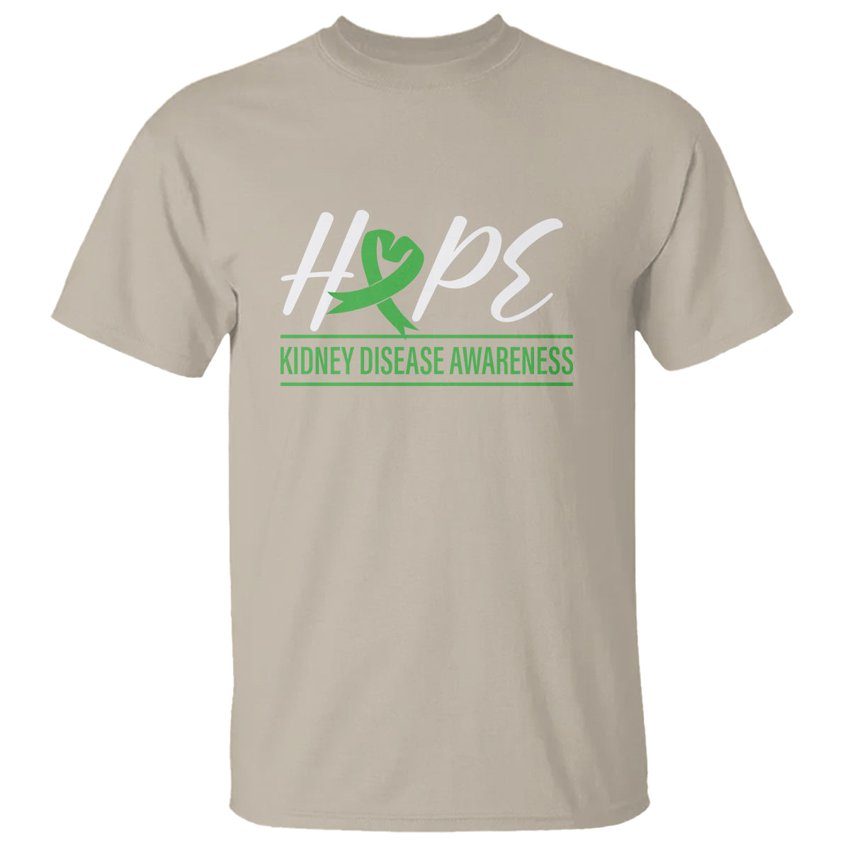 hope-kidney-disease-awareness-month-green-ribbon-t-shirt