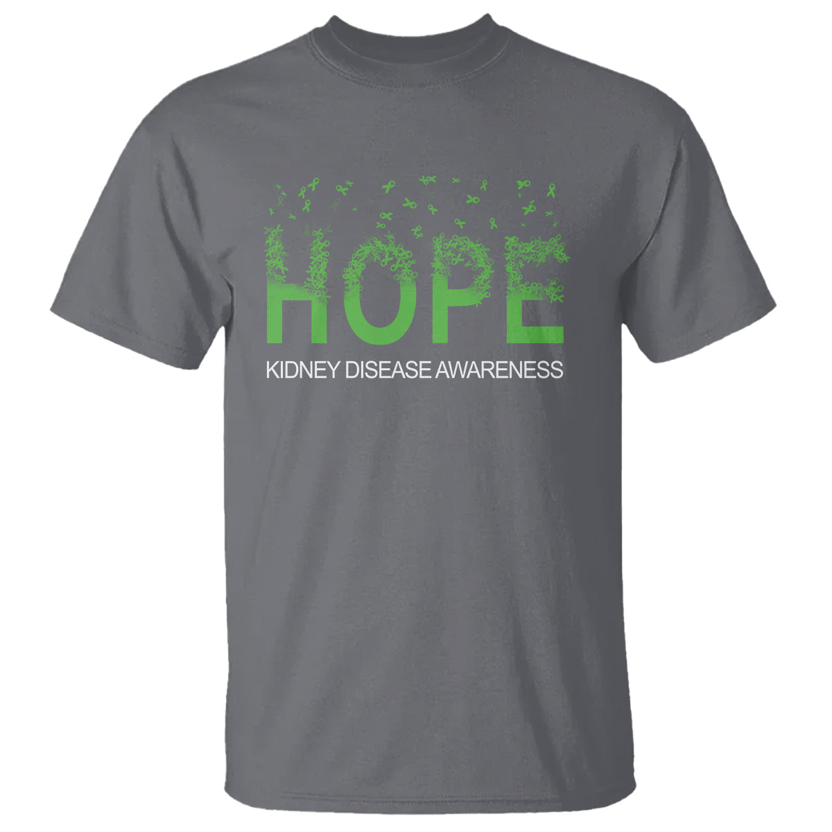kidney-disease-awareness-month-t-shirt-hope-green-ribbon-support