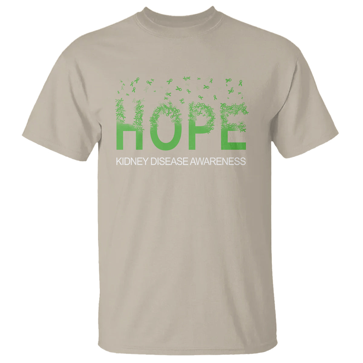 kidney-disease-awareness-month-t-shirt-hope-green-ribbon-support