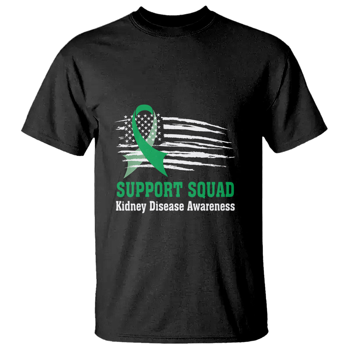 kidney-disease-awareness-month-t-shirt-support-squad-usa-flag-strong-warrior