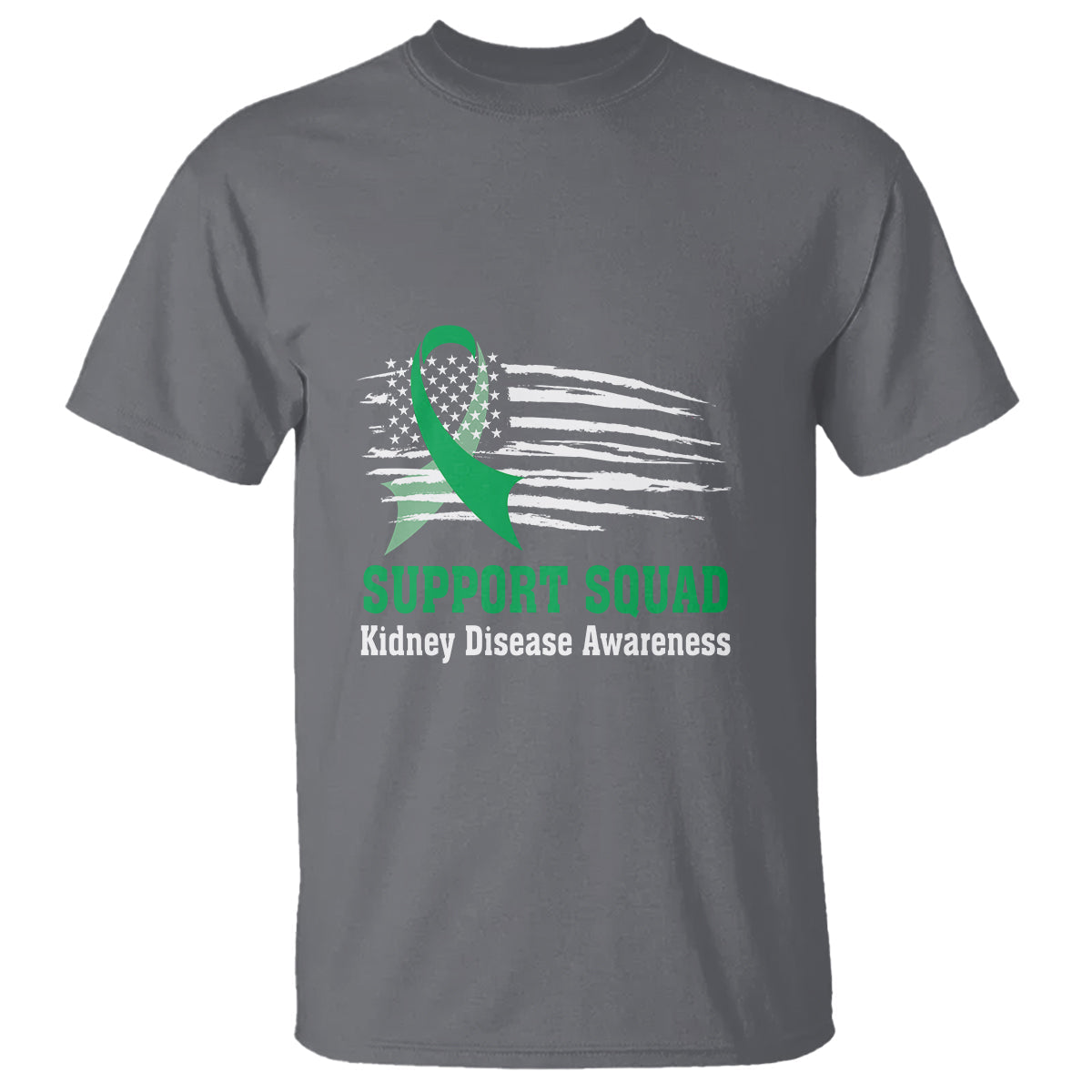 kidney-disease-awareness-month-t-shirt-support-squad-usa-flag-strong-warrior