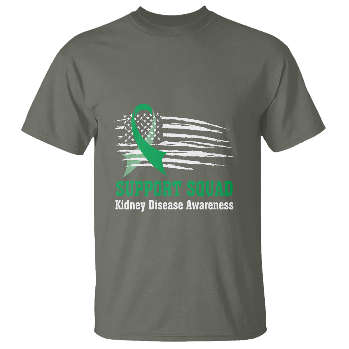 kidney-disease-awareness-month-t-shirt-support-squad-usa-flag-strong-warrior