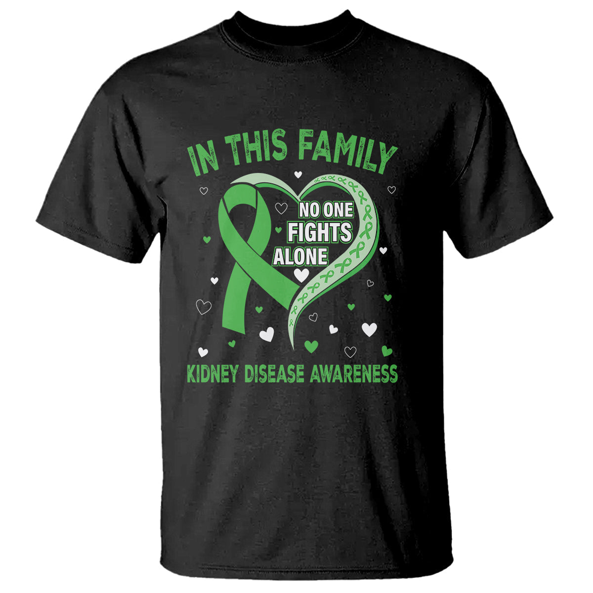 kidney-disease-awareness-month-t-shirt-no-one-fights-alone-in-this-family