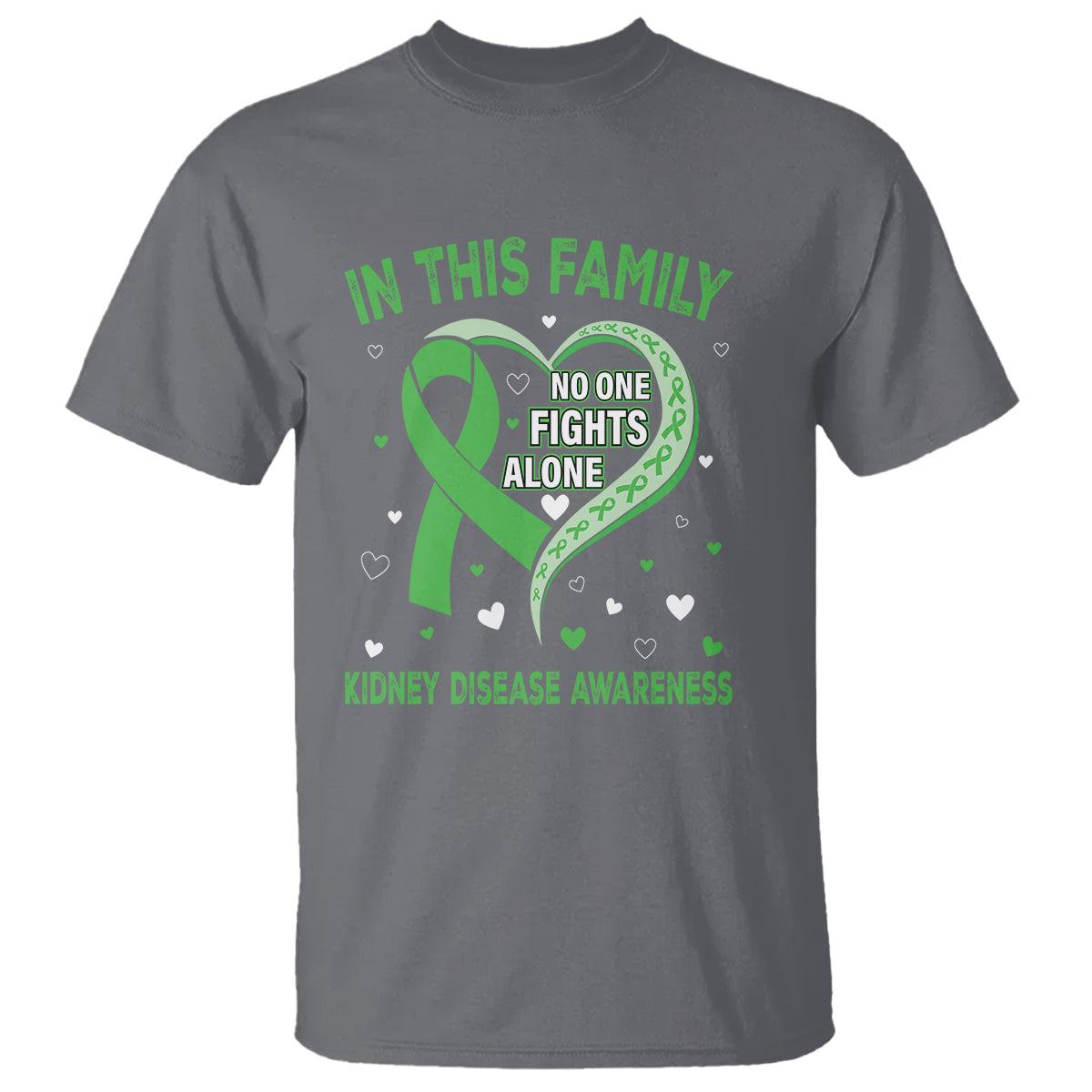 kidney-disease-awareness-month-t-shirt-no-one-fights-alone-in-this-family