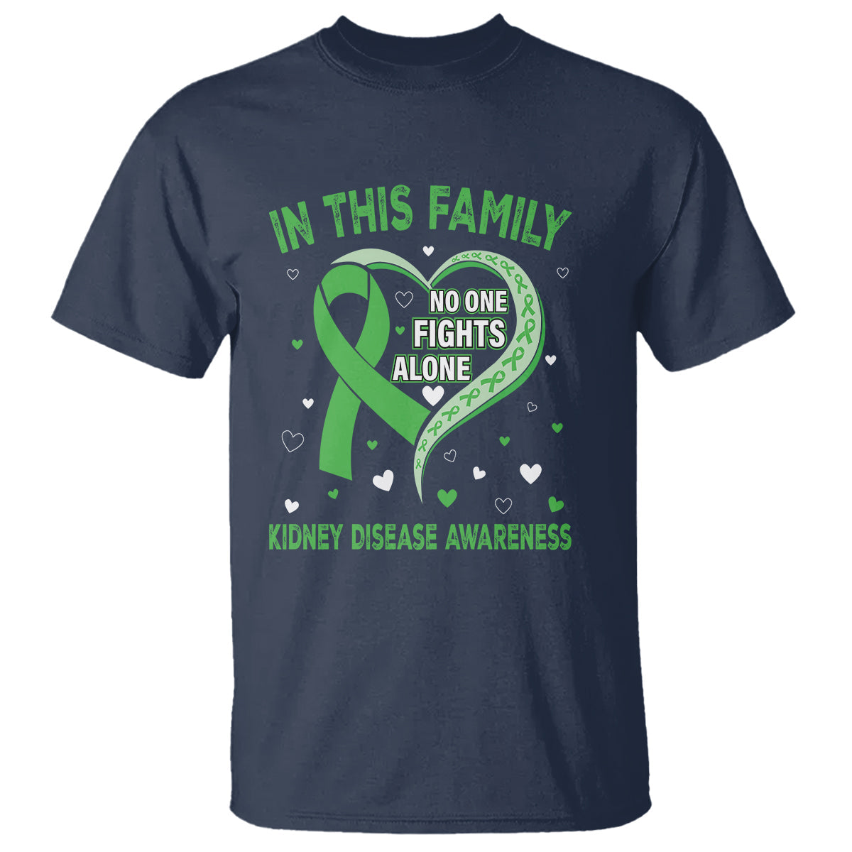 kidney-disease-awareness-month-t-shirt-no-one-fights-alone-in-this-family