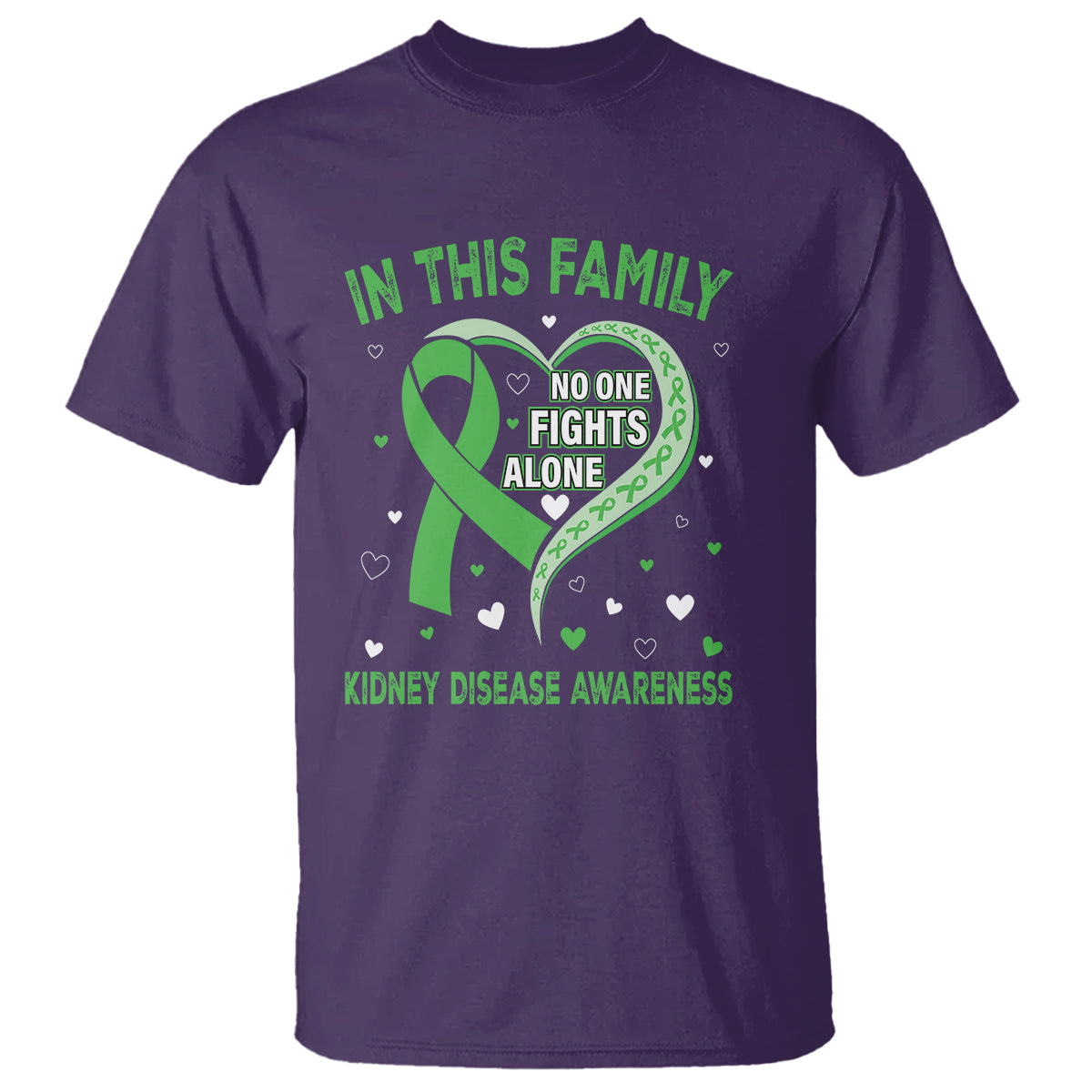 kidney-disease-awareness-month-t-shirt-no-one-fights-alone-in-this-family
