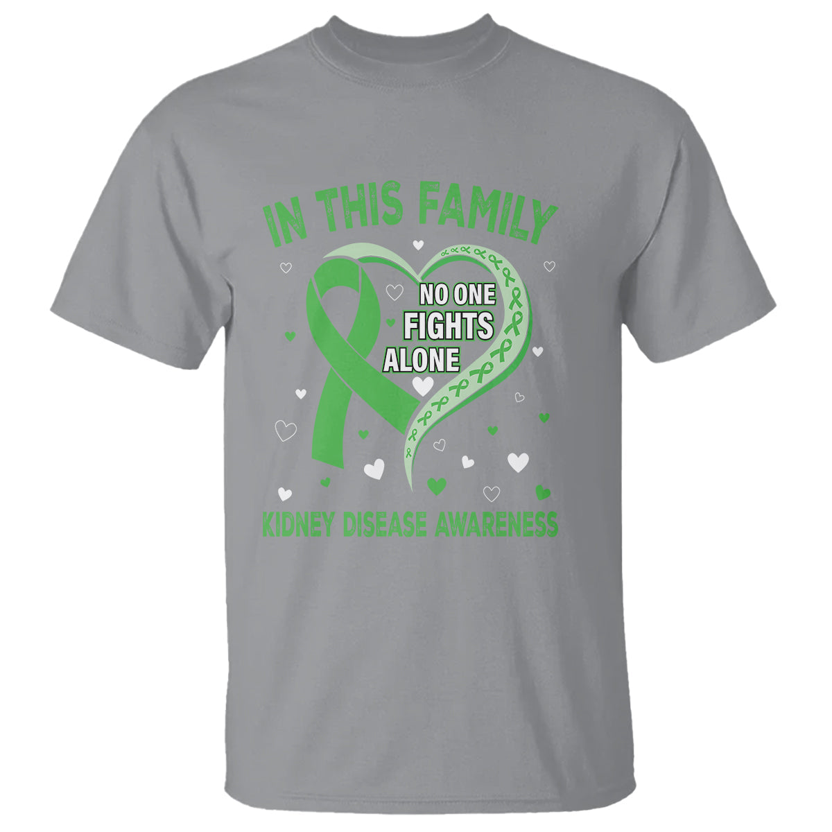 kidney-disease-awareness-month-t-shirt-no-one-fights-alone-in-this-family