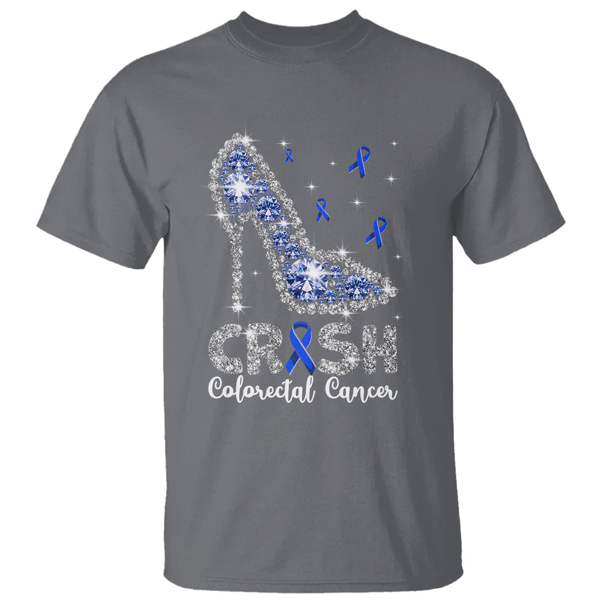 colorectal-cancer-awareness-t-shirt-crush-colon-colonscopy-blue-ribbon-high-heels