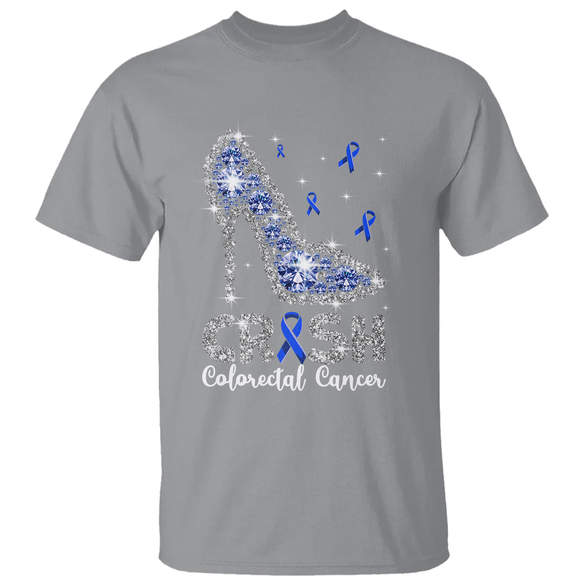 colorectal-cancer-awareness-t-shirt-crush-colon-colonscopy-blue-ribbon-high-heels