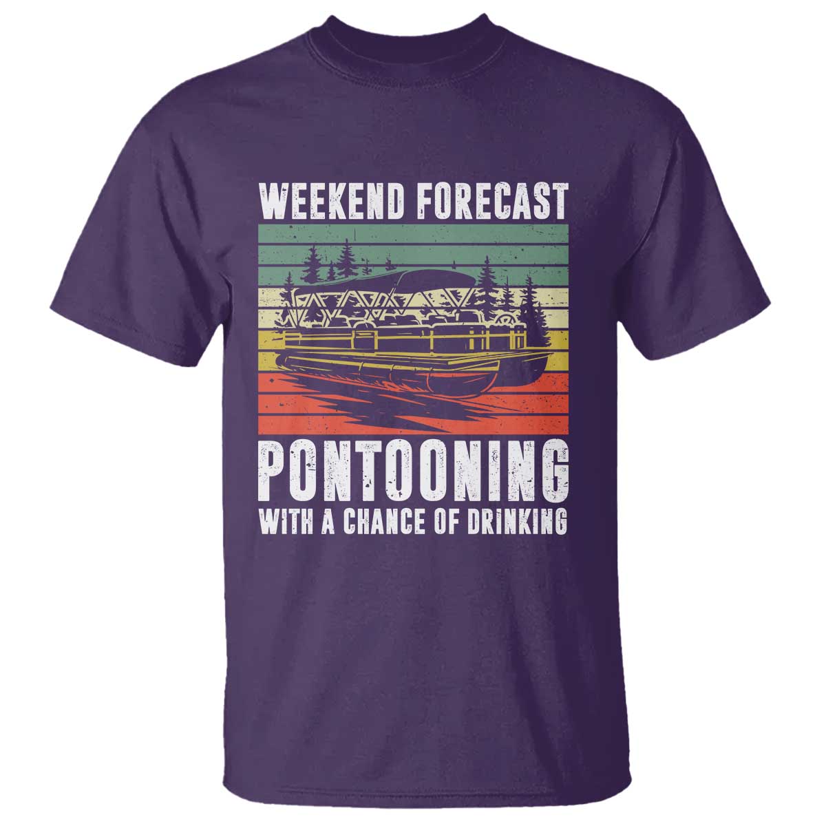 weekend-forecast-pontooning-with-a-chance-of-drinking-t-shirt