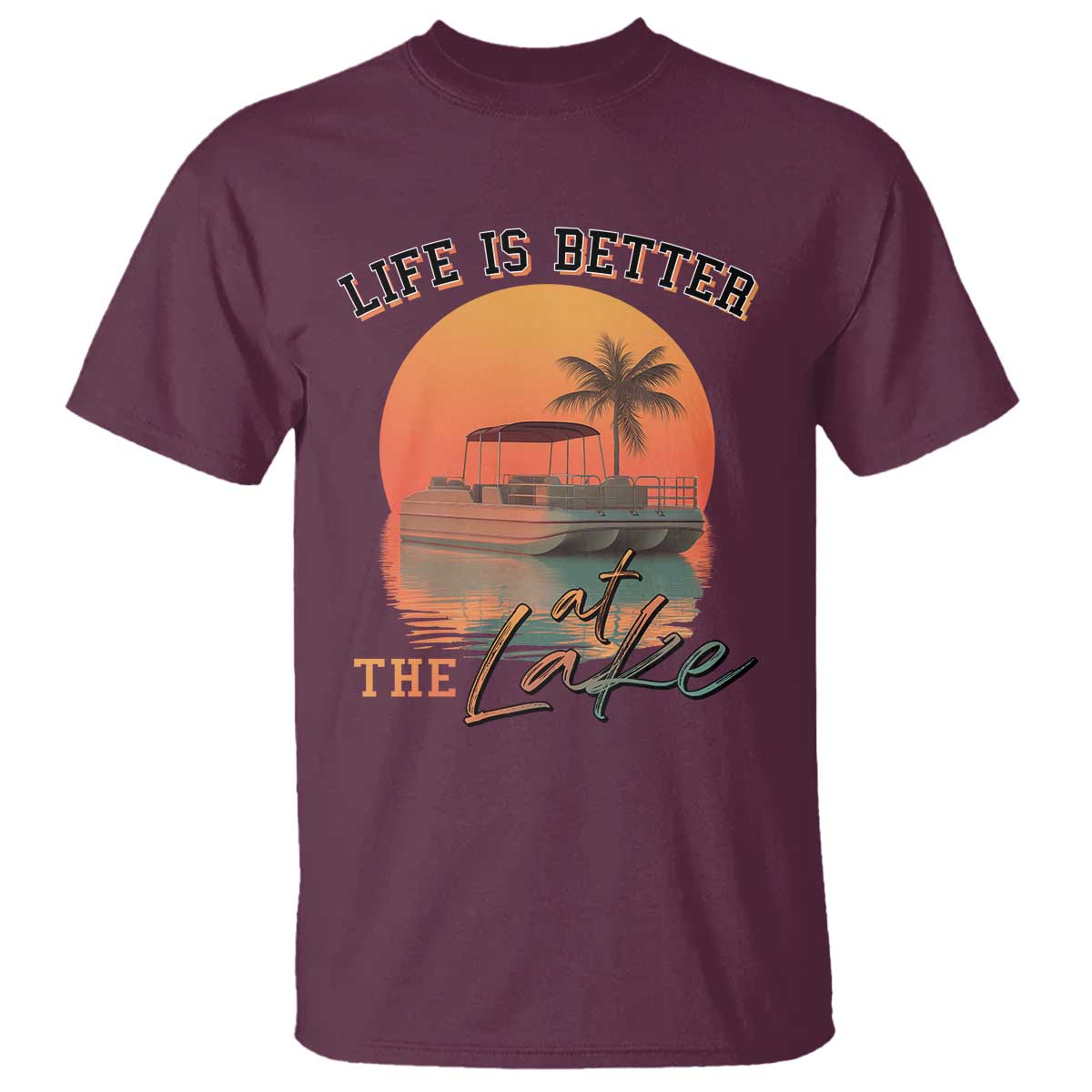 life-is-better-at-the-lake-t-shirt-pontoon-boat