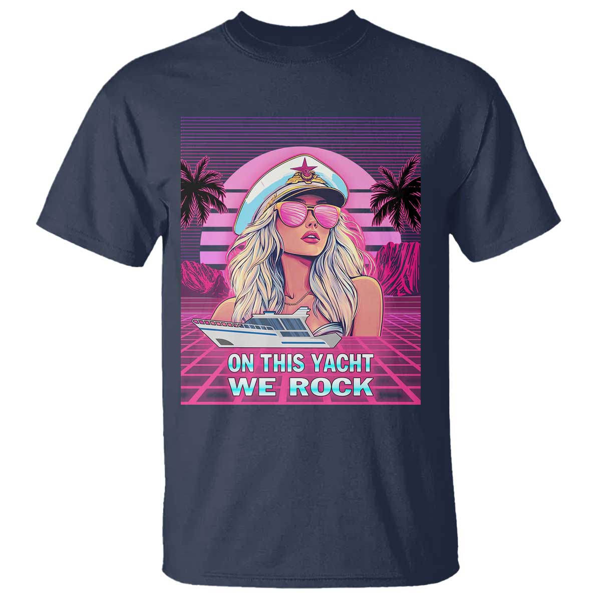 yacht-rock-party-t-shirt-on-this-yacht-we-rock-boating-lady-captain