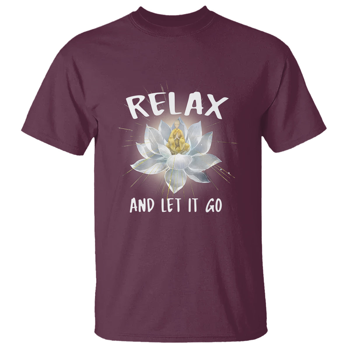 buddhism-t-shirt-relax-let-it-go-monk-zen-lotus