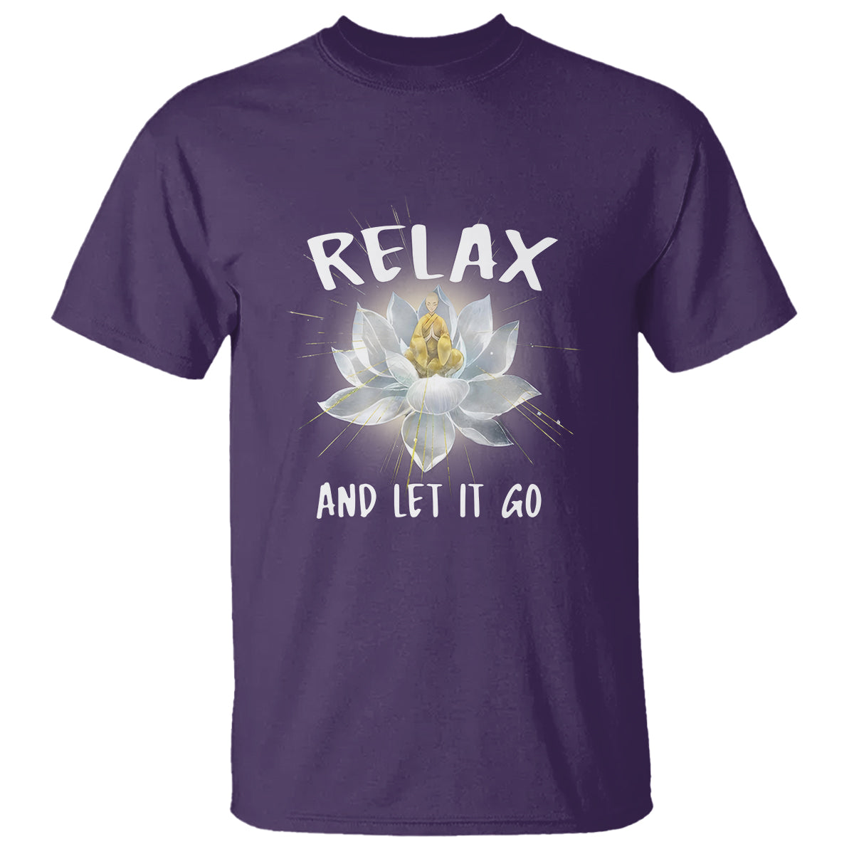 buddhism-t-shirt-relax-let-it-go-monk-zen-lotus