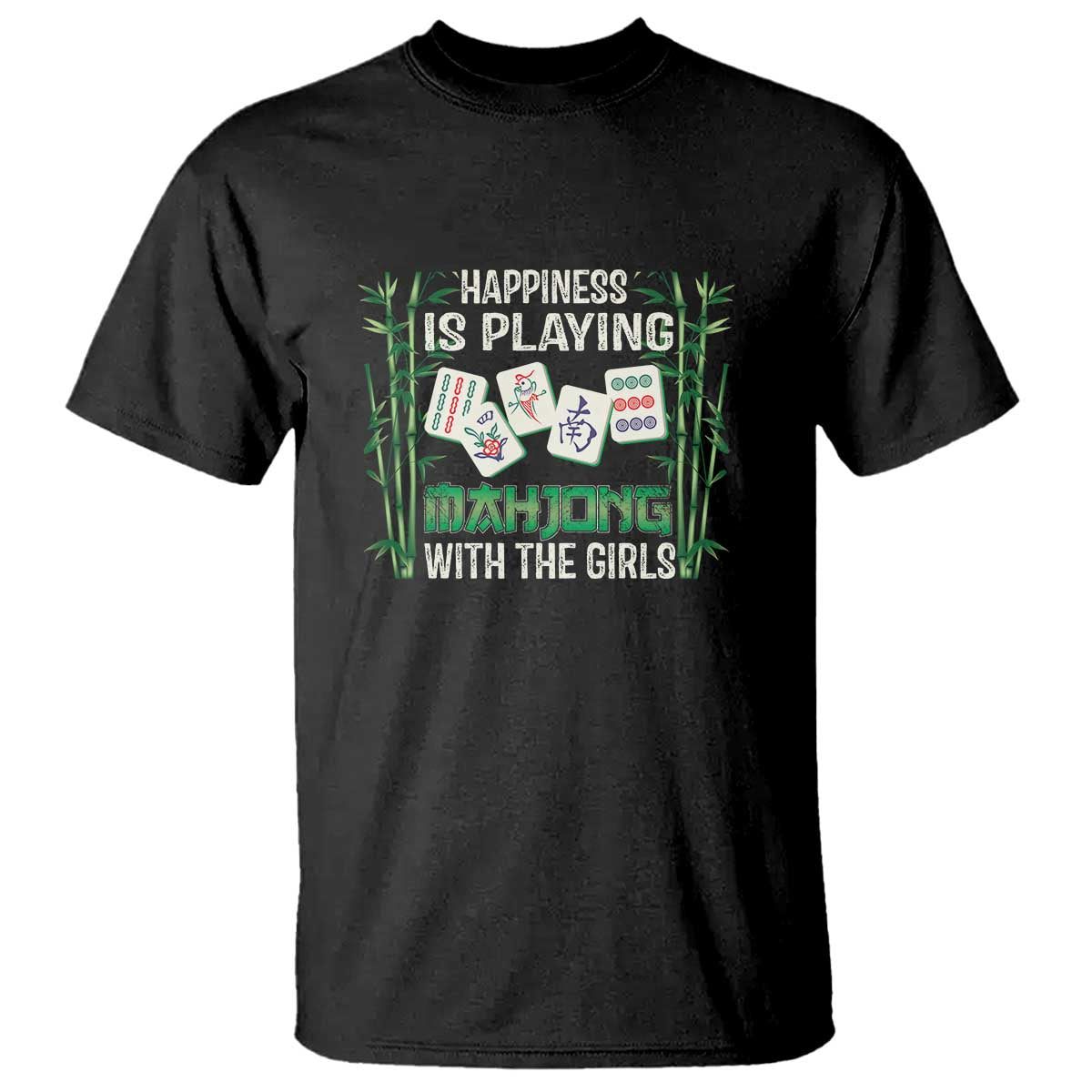 happiness-is-playing-mahjong-with-the-girls-t-shirt