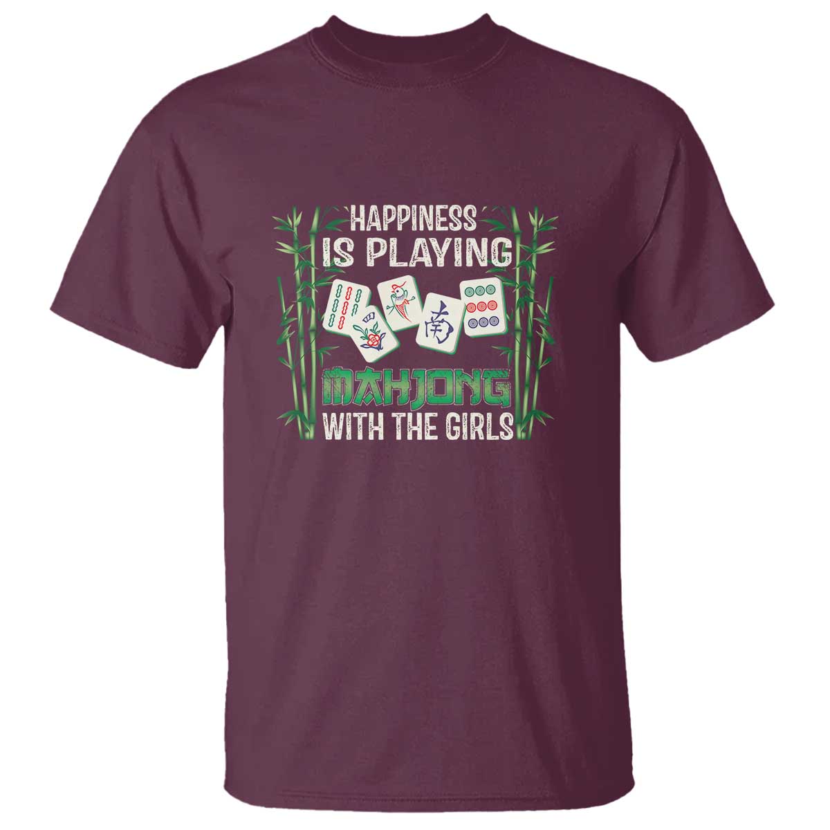 happiness-is-playing-mahjong-with-the-girls-t-shirt