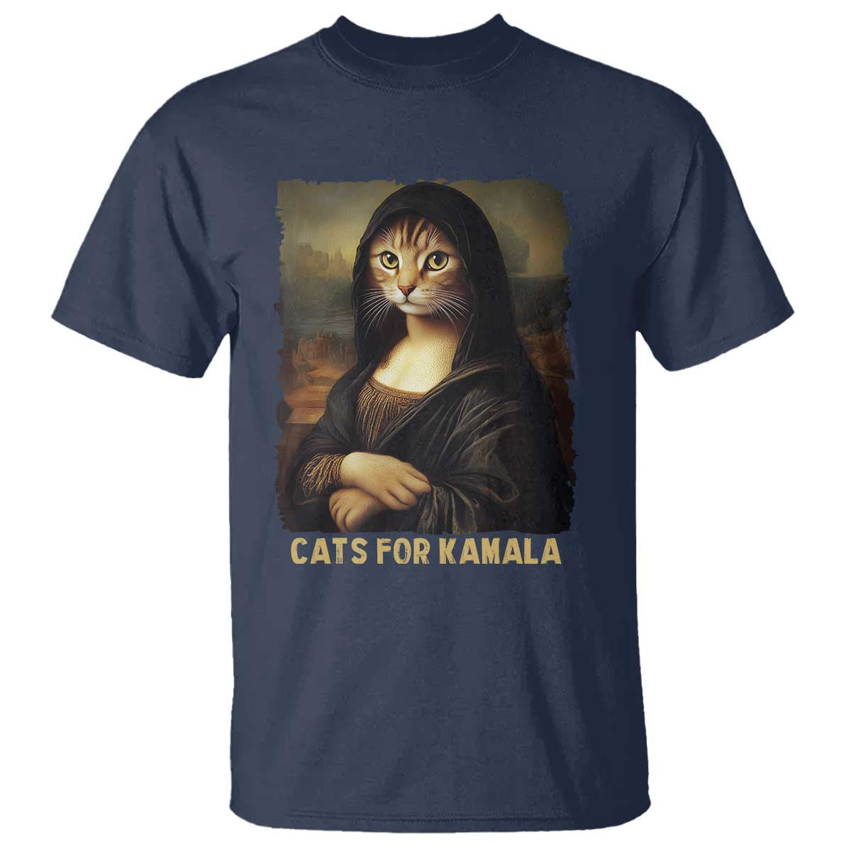 funny-harris-cat-t-shirt-cats-mona-lisa-vintage