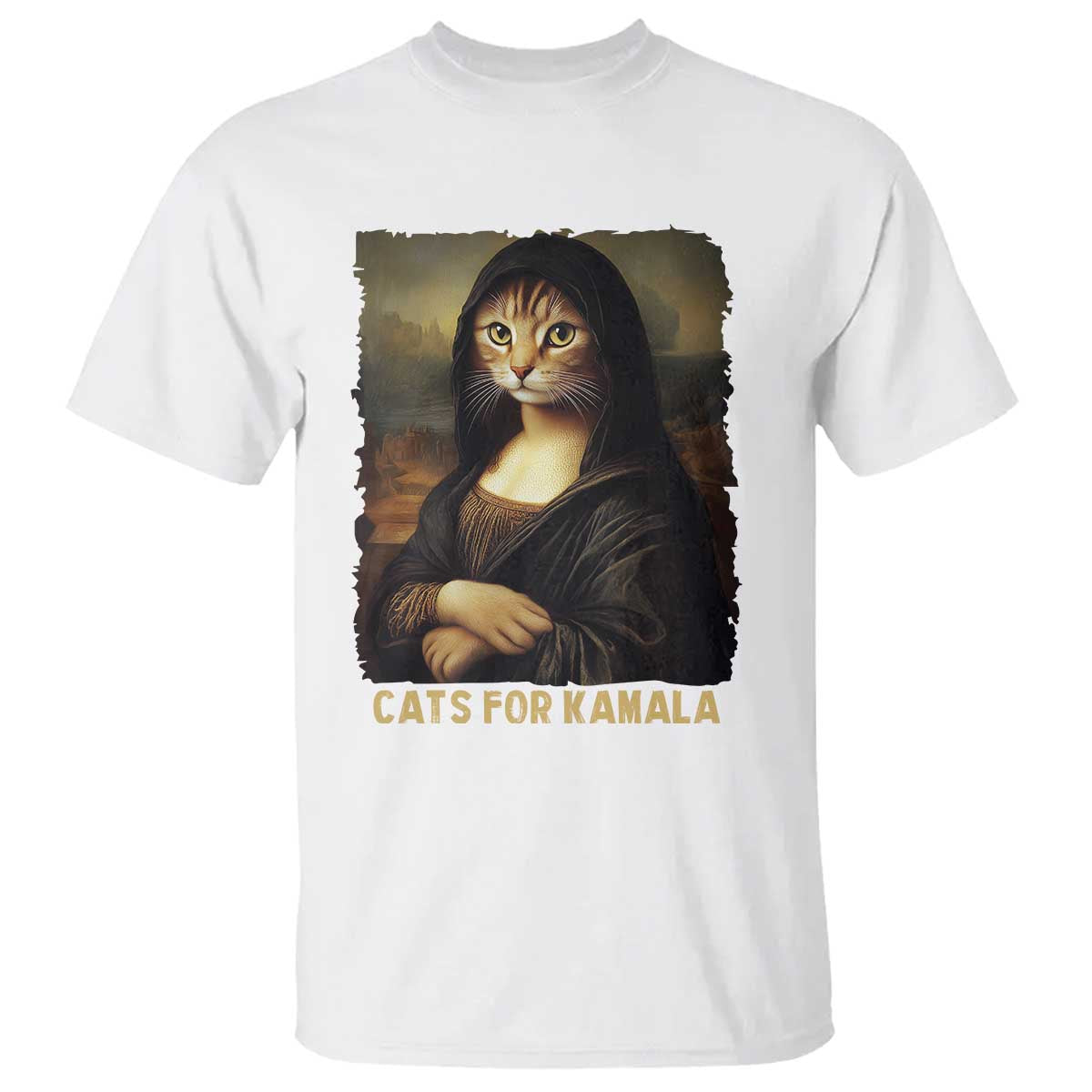 funny-harris-cat-t-shirt-cats-mona-lisa-vintage