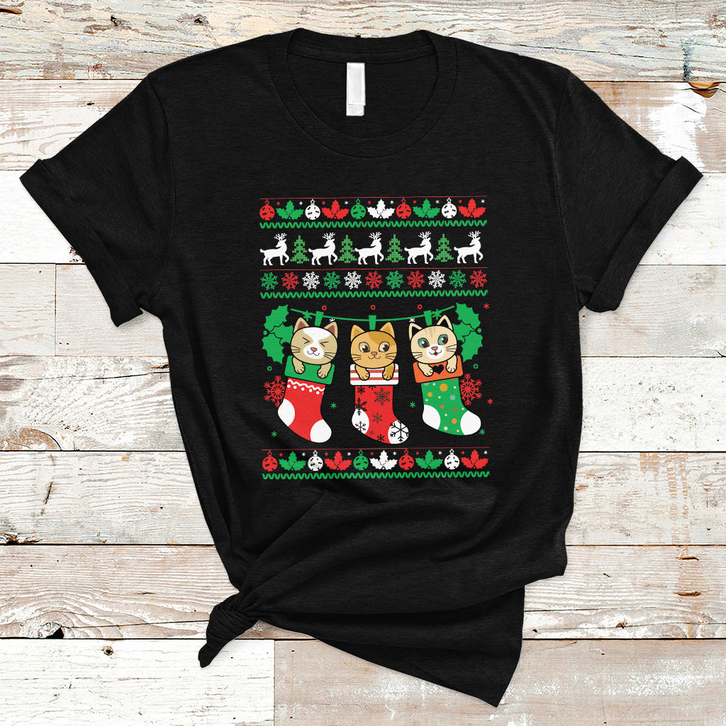 christmas-t-shirt-cute-cat-in-sock-merry-catmas