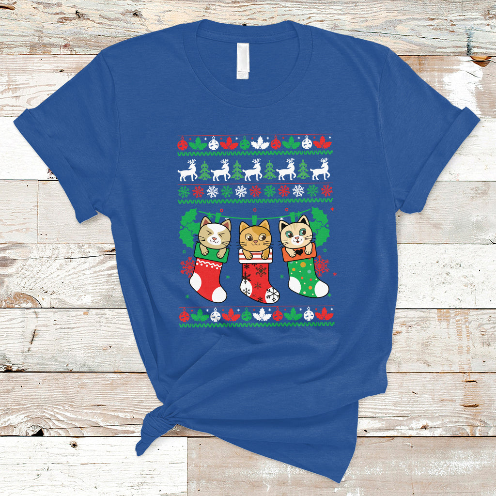 christmas-t-shirt-cute-cat-in-sock-merry-catmas