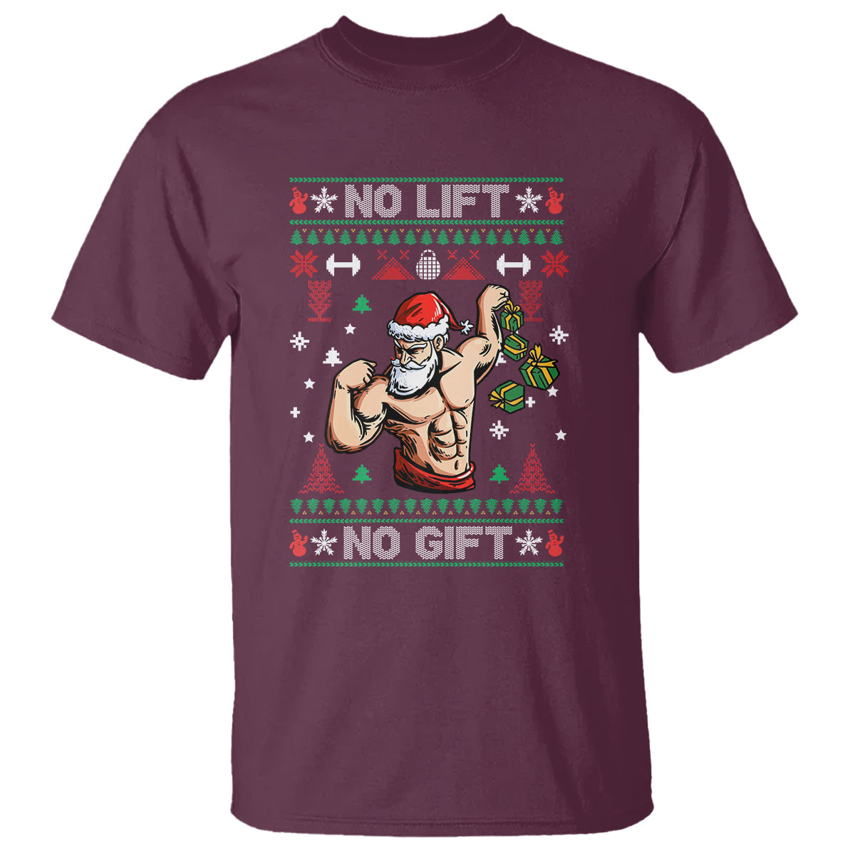 christmas-t-shirt-no-lift-no-gift-santa-gym-coach