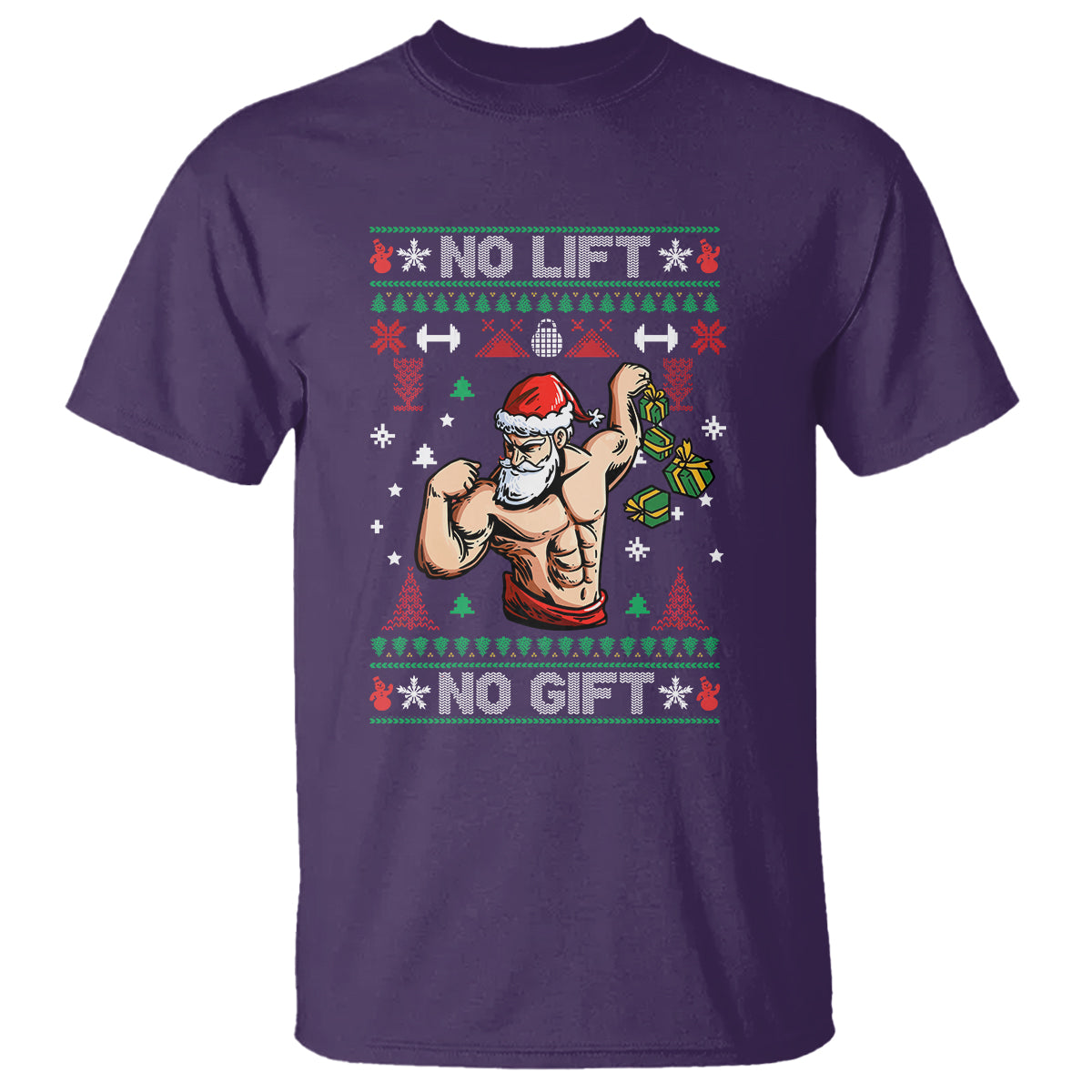 christmas-t-shirt-no-lift-no-gift-santa-gym-coach