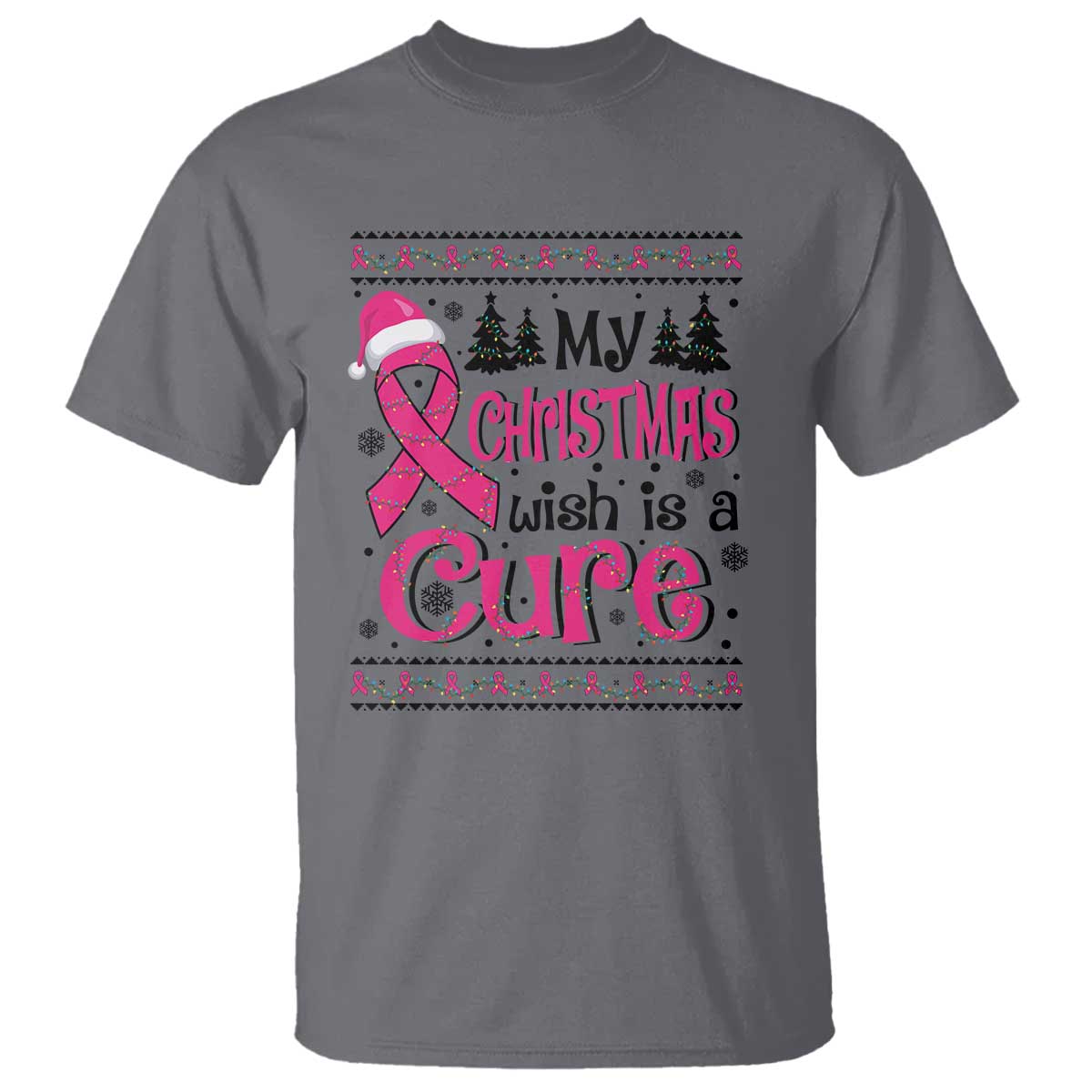 my-christmas-wish-is-a-cure-breast-cancer-t-shirt