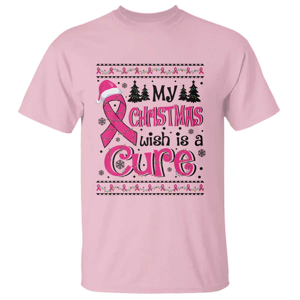 my-christmas-wish-is-a-cure-breast-cancer-t-shirt