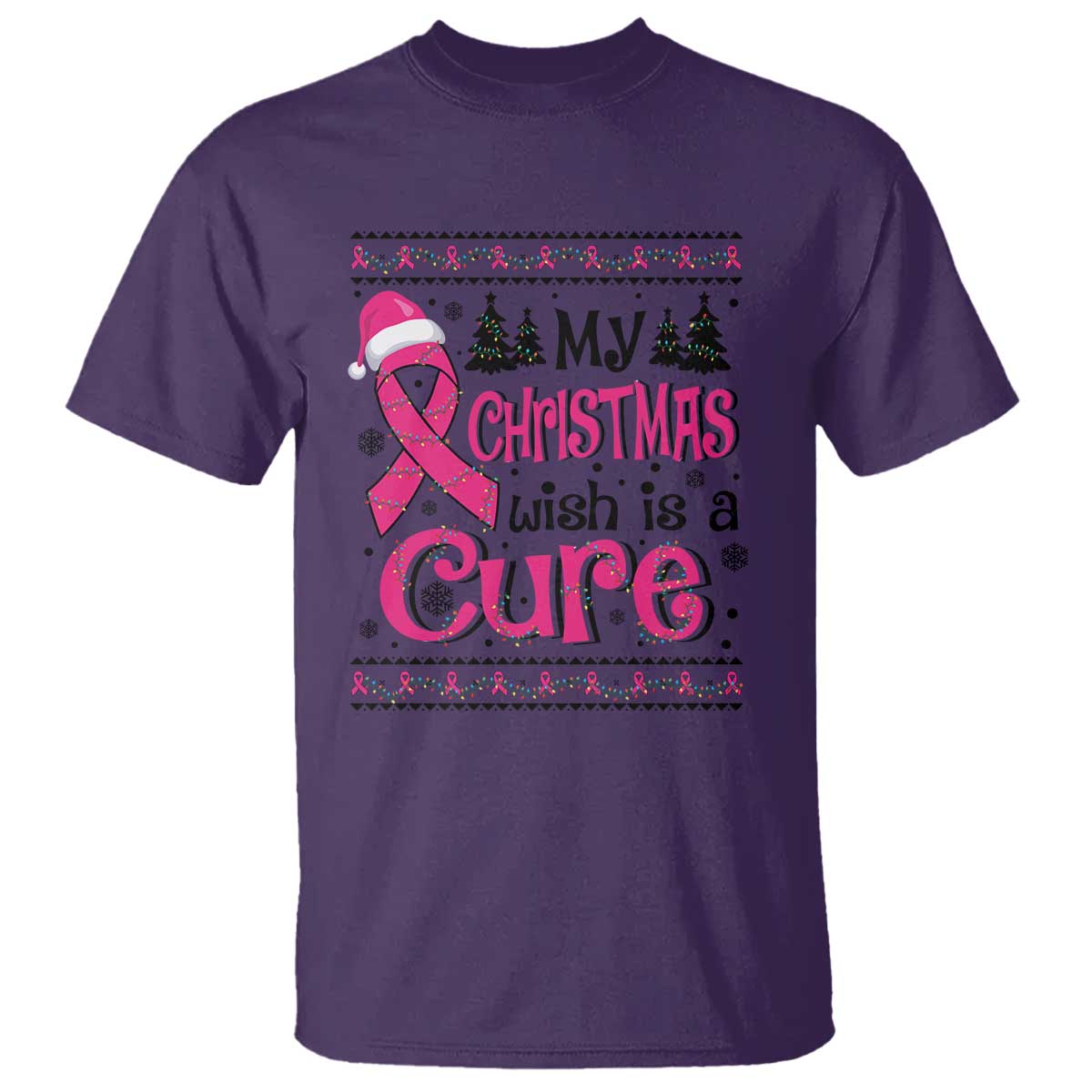 my-christmas-wish-is-a-cure-breast-cancer-t-shirt
