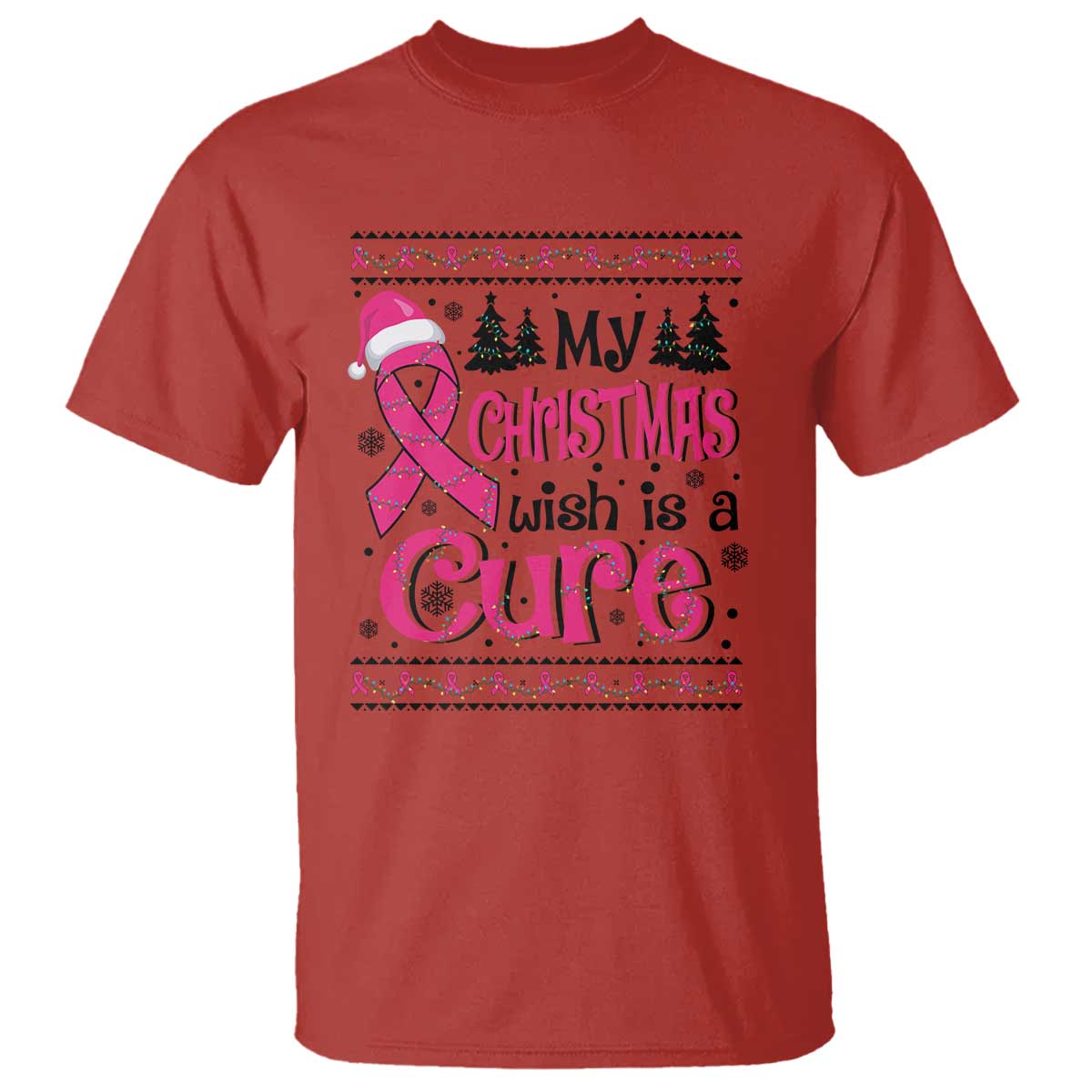 my-christmas-wish-is-a-cure-breast-cancer-t-shirt