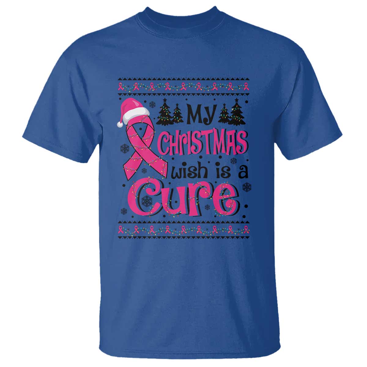 my-christmas-wish-is-a-cure-breast-cancer-t-shirt