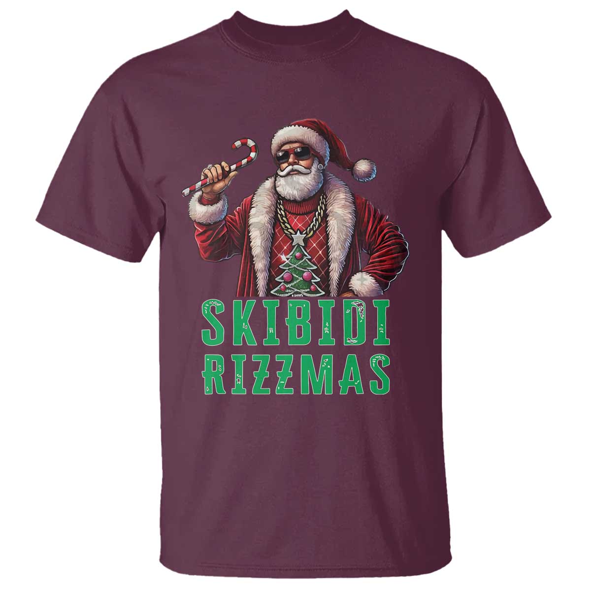 funny-xmas-t-shirt-skibidi-rizzmas-cool-santa-gangsta