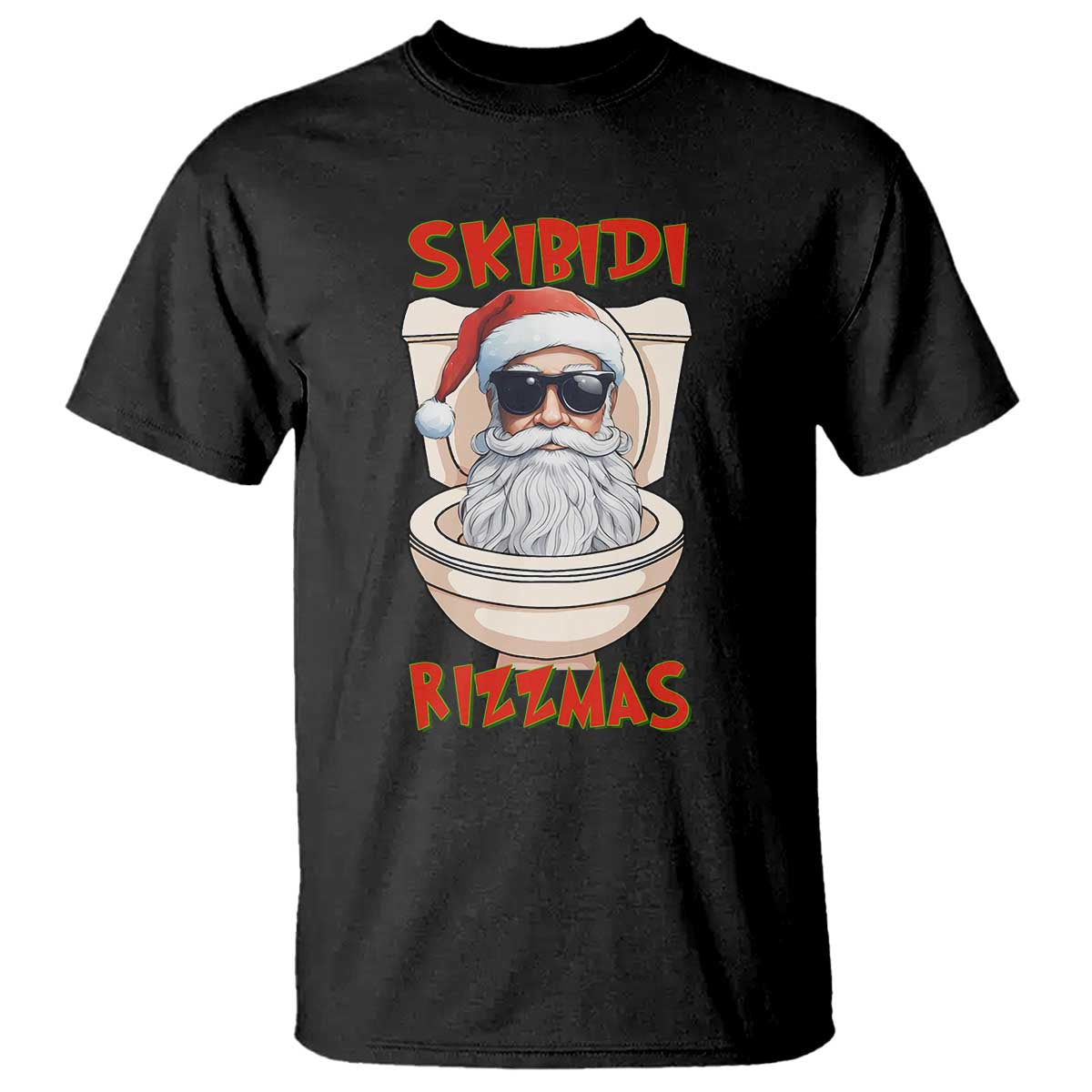 funny-skibidi-rizzmas-santa-toilet-meme-t-shirt