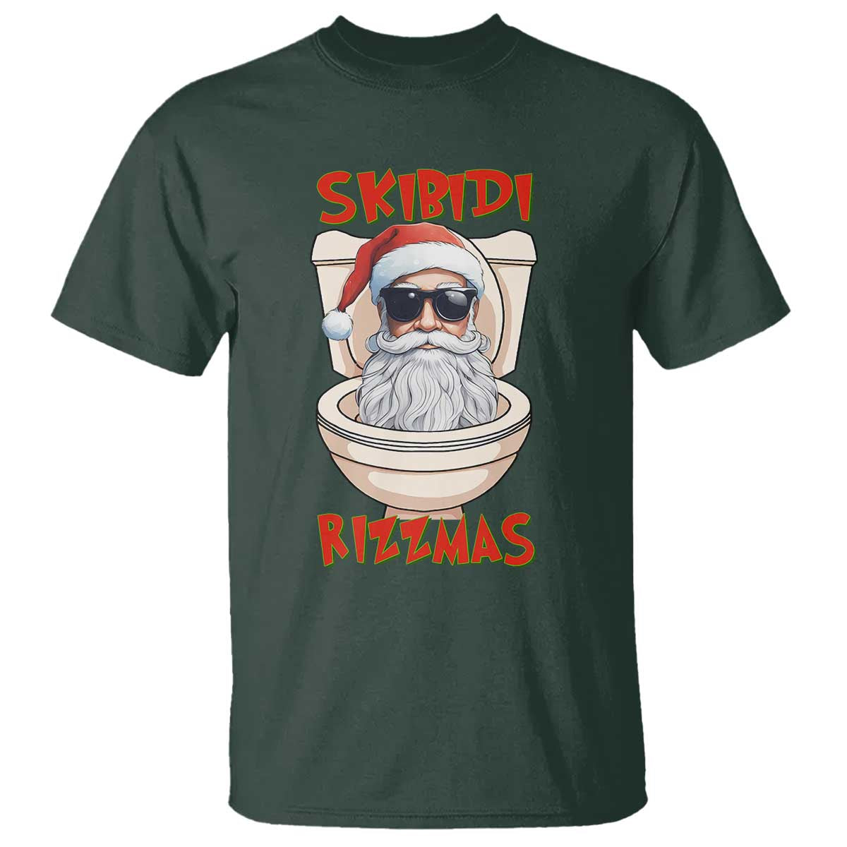 funny-skibidi-rizzmas-santa-toilet-meme-t-shirt