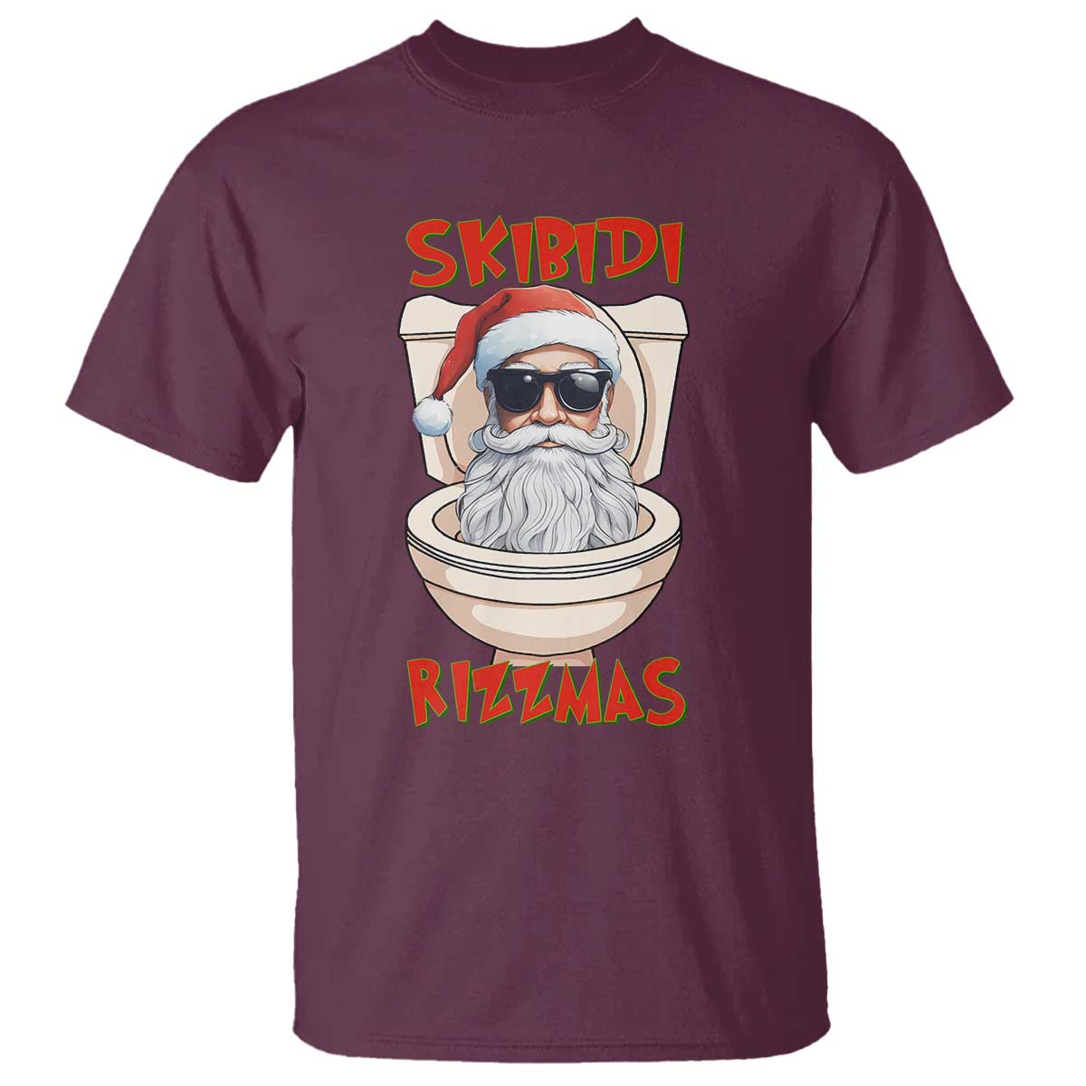 funny-skibidi-rizzmas-santa-toilet-meme-t-shirt