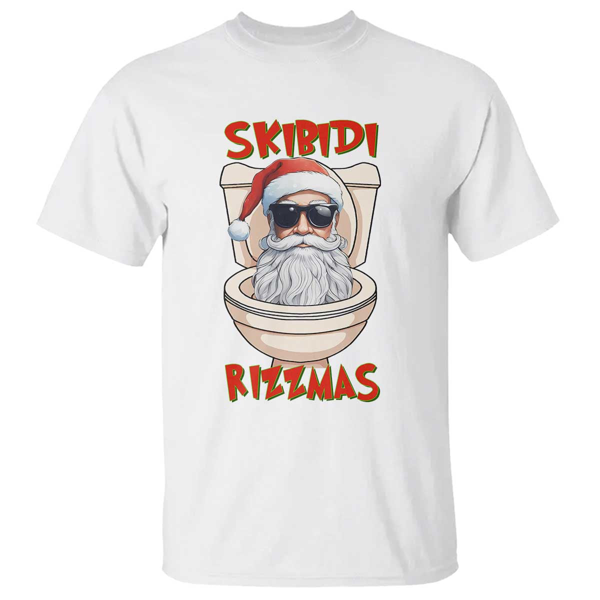 funny-skibidi-rizzmas-santa-toilet-meme-t-shirt