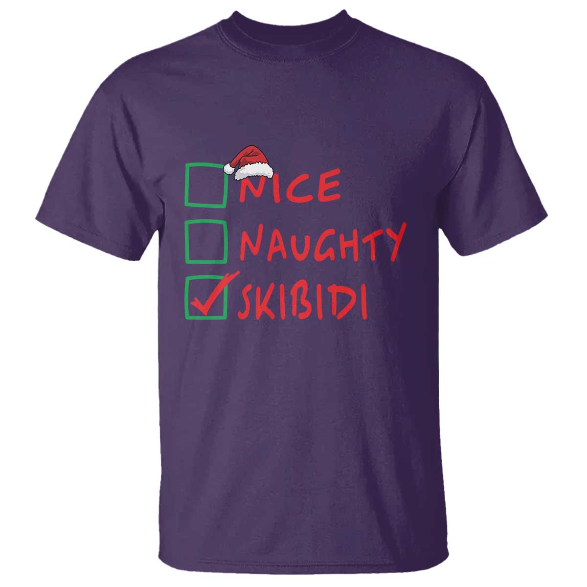 funny-xmas-t-shirt-nice-naughty-skibidi