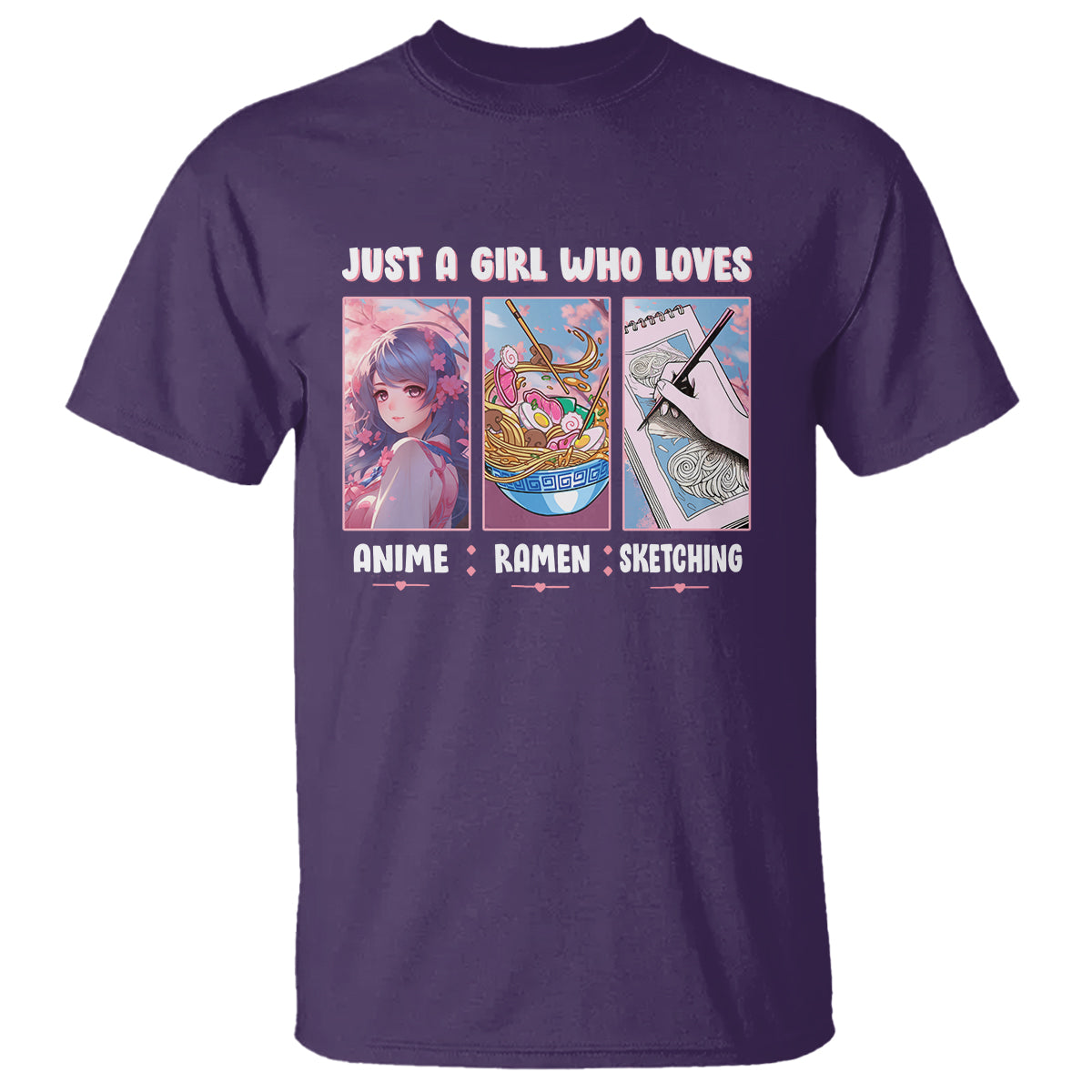 just-a-girl-who-loves-anime-ramen-and-sketching-t-shirt