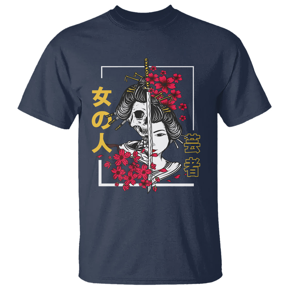 japanese-samurai-t-shirt-floral-warrior-geisha-woman-tokyo-anime