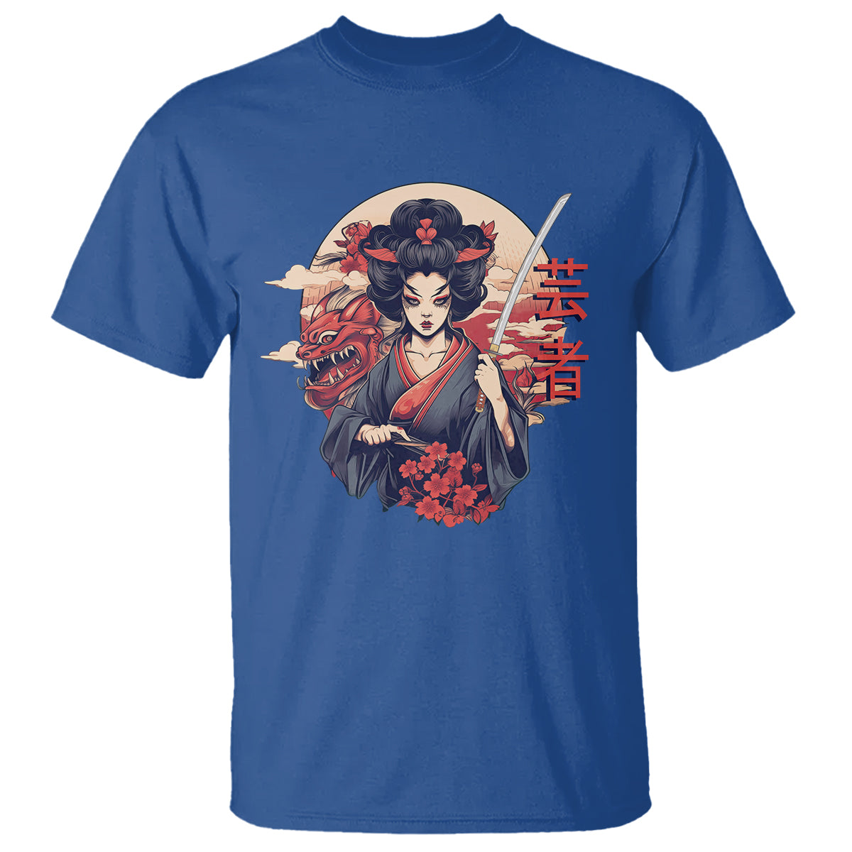 japanese-samurai-t-shirt-floral-warrior-geisha-woman-tokyo-anime-1