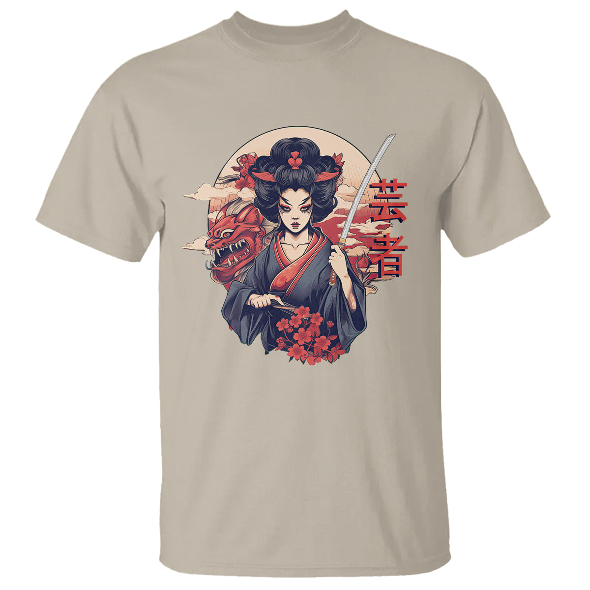 japanese-samurai-t-shirt-floral-warrior-geisha-woman-tokyo-anime-1