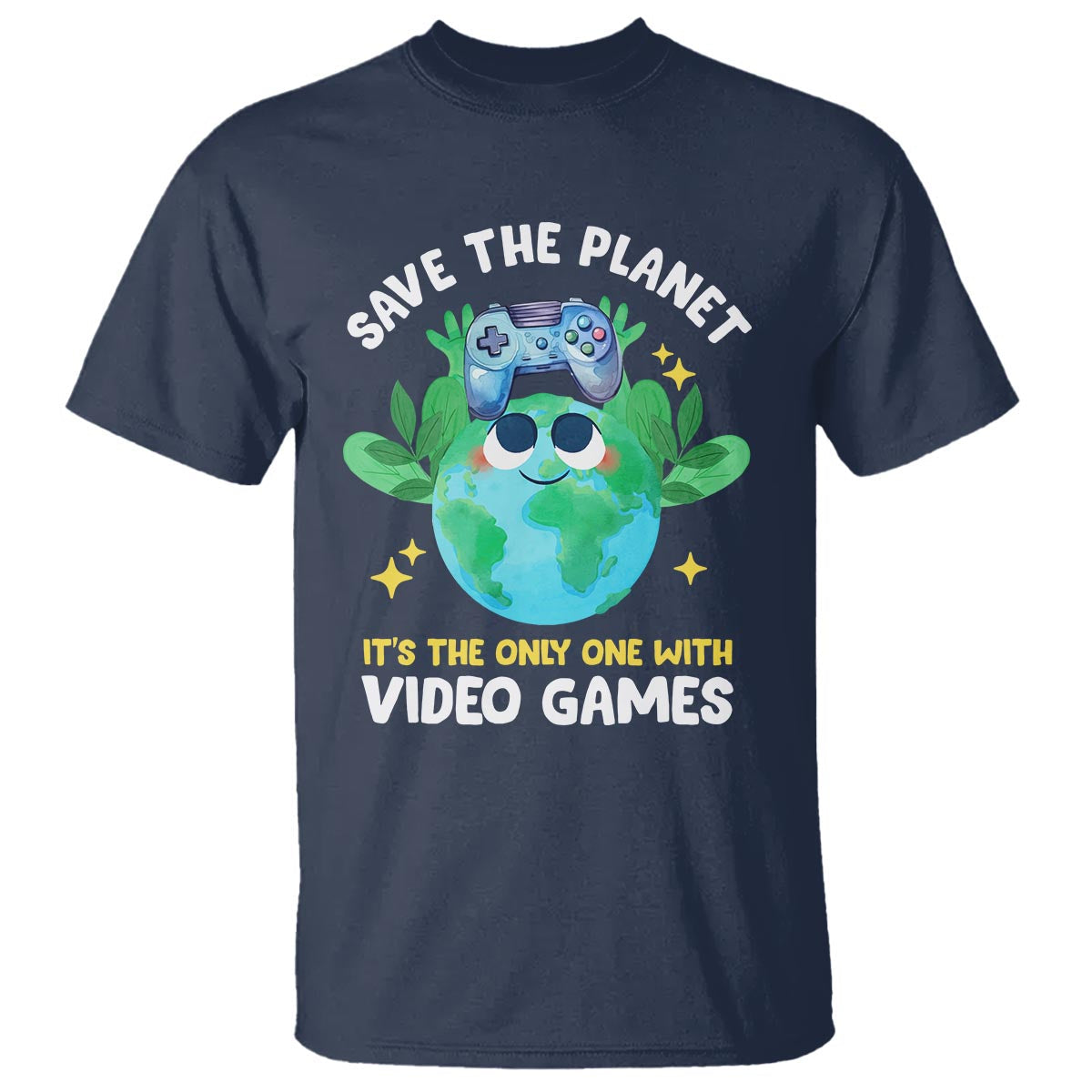 earth-day-t-shirt-save-the-planet-its-the-only-one-with-video-games-funny-gamer