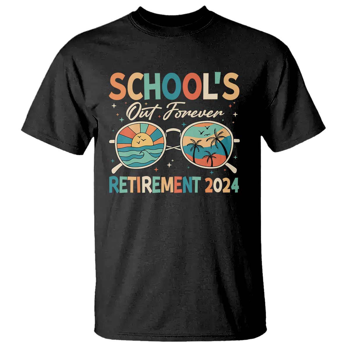retired-teacher-t-shirt-schools-out-forever-retirement-2024