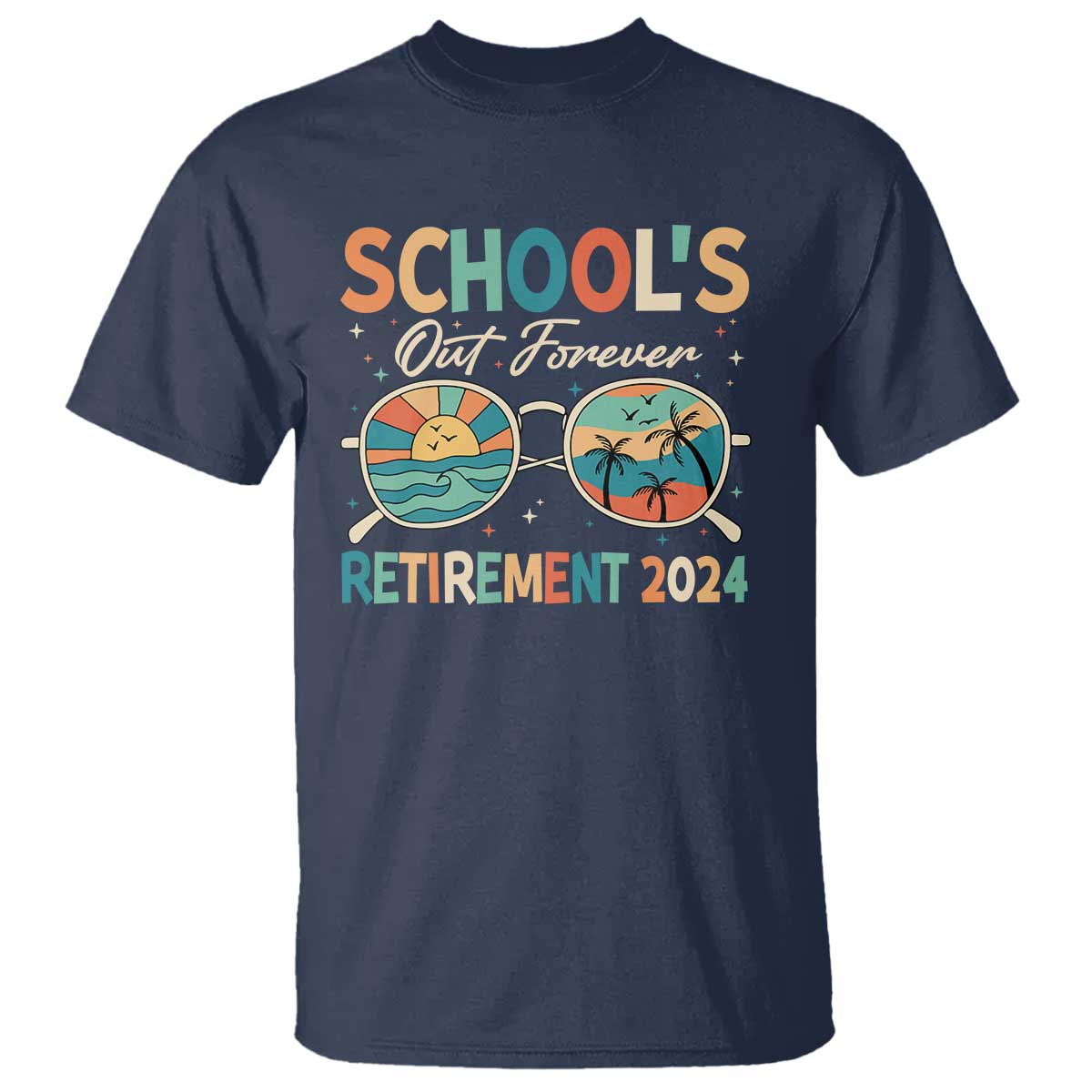 retired-teacher-t-shirt-schools-out-forever-retirement-2024
