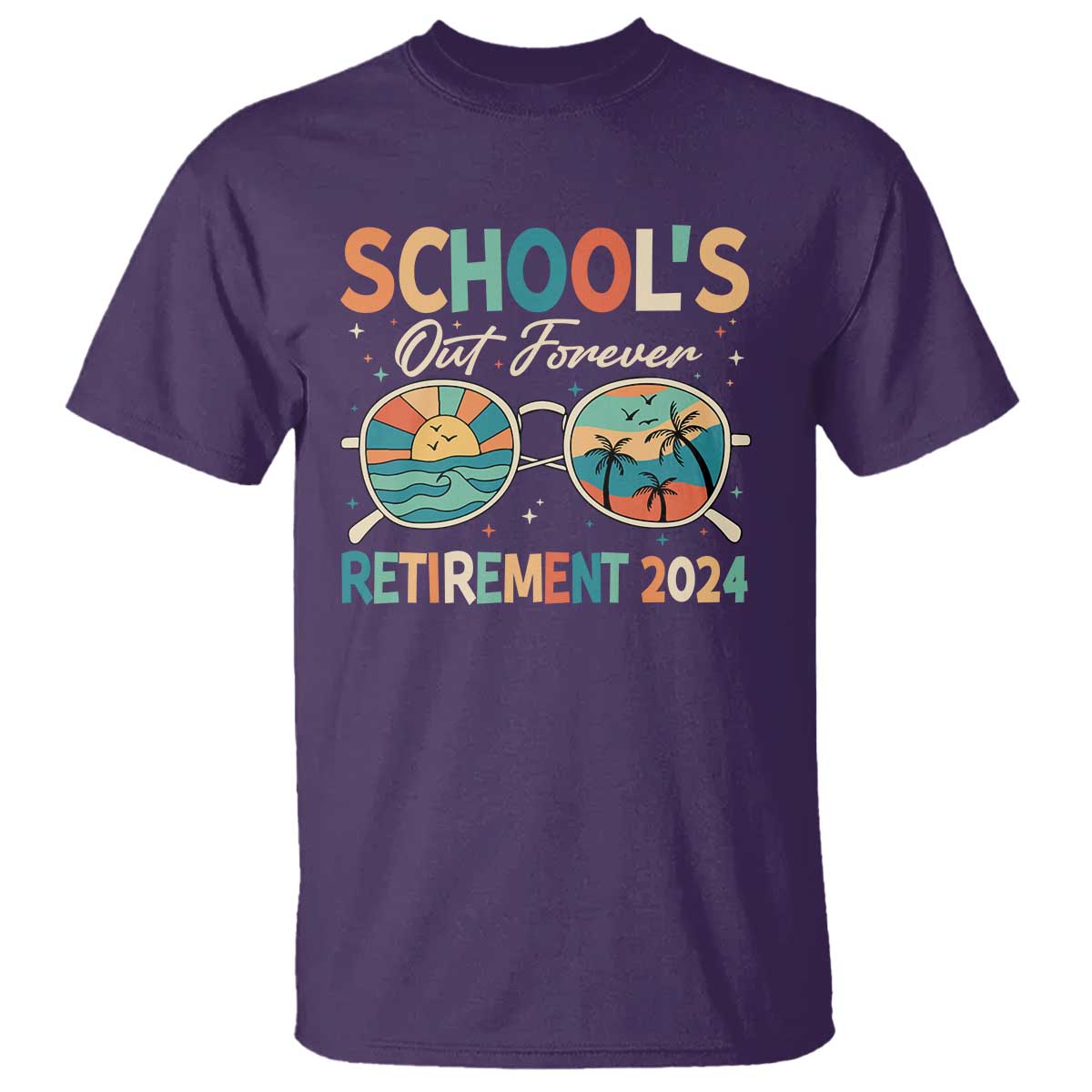 retired-teacher-t-shirt-schools-out-forever-retirement-2024